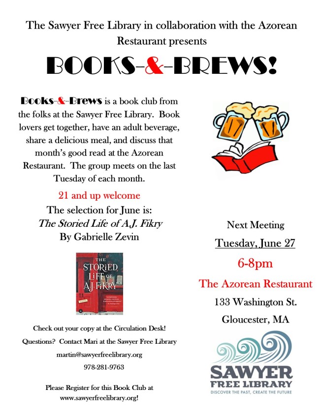Books and Brews June 2017 flyer